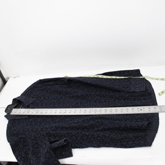 Jhane barnes shirt Men's medium Rhedux limited edition geometric velour trim - Picture 12 of 16